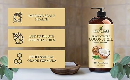 100% Pure Fractionated Coconut Oil - Skin & Hair Care