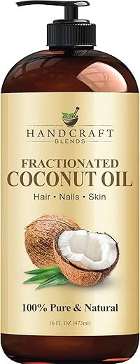 100% Pure Fractionated Coconut Oil - Skin & Hair Care