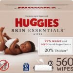 Huggies Skin Essentials Baby Wipes - 99% Water, Hypoallergenic