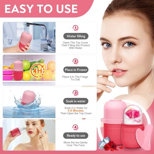 Revitalize Your Skin: AURUZA Ice Roller & Gua Sha Set